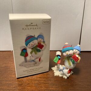 Hallmark 2010 Making Memories #3 Santa's Wish List Letter Ornament QX8346